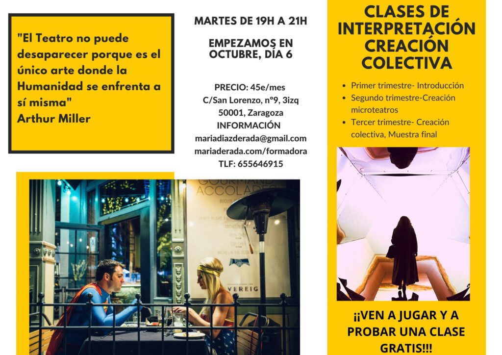 El Teatro no puede desaparecer porque es el único arte donde la Humanidad se enfrenta a sí misma (3)